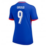 Camisa de Futebol França Olivier Giroud #9 Equipamento Principal Mulheres Europeu 2024 Manga Curta